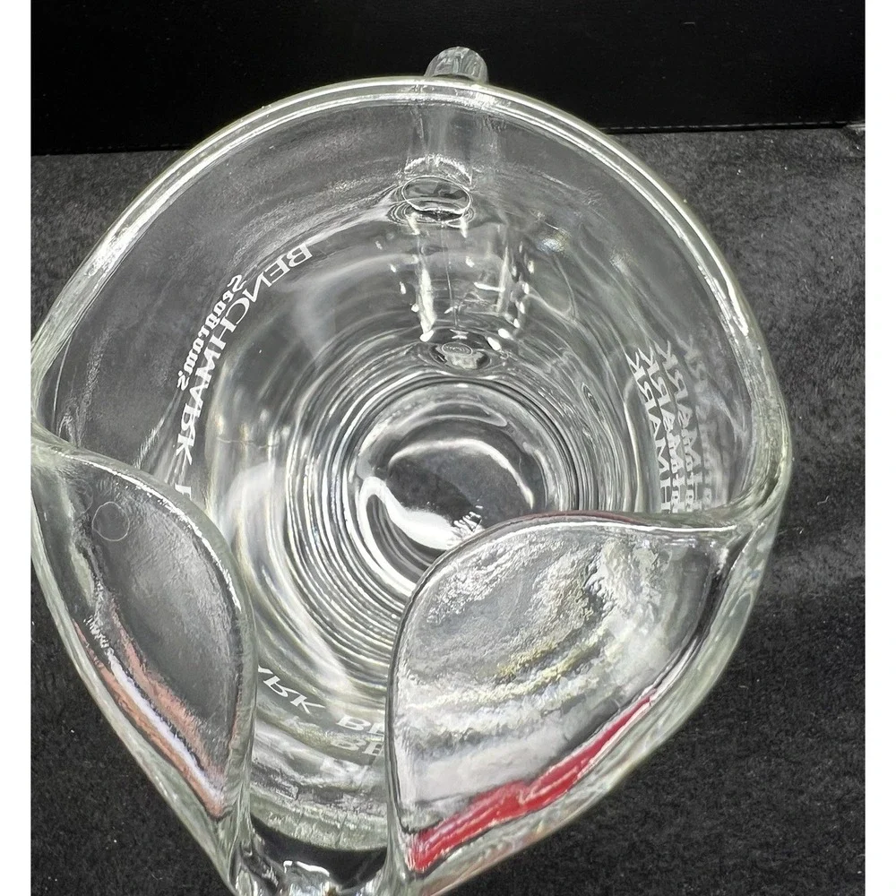 Vintage Clear Glass SEAGRAM's BENCHMARK‎ Pitcher